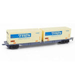 2pcs plastic train container Railroad Layout