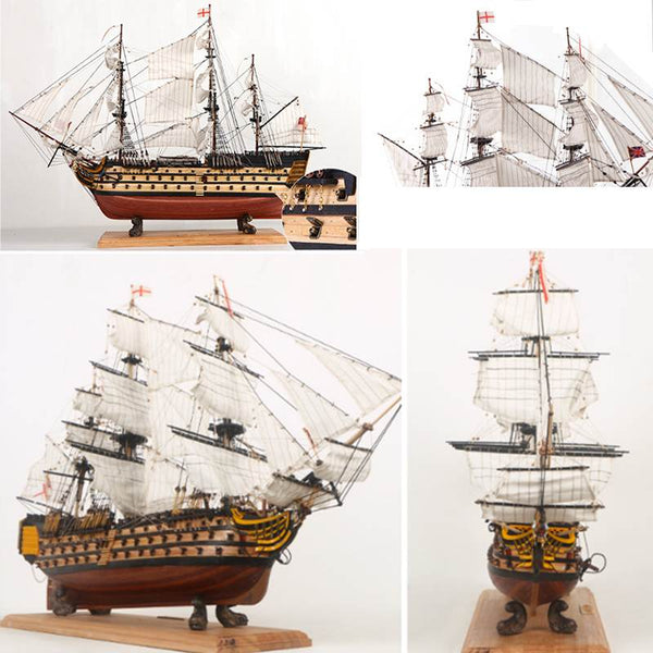 Handmade Assembly Ship 21" Wooden Sailing Boat Model Kit