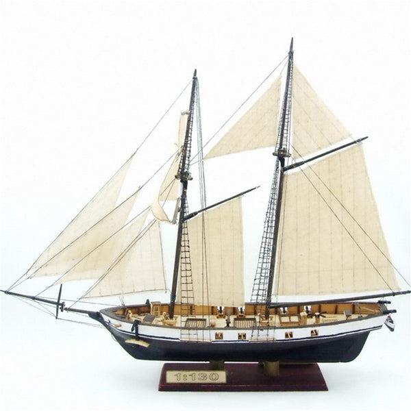 Sailboat Model 380x130x270mm Ship Assembly Model