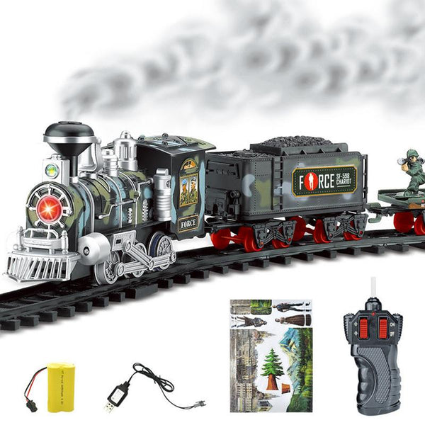 New Electric Dynamic Steam RC Track Train Set