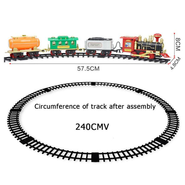 Electric Dynamic Steam RC Track Train Set